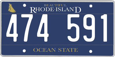 RI license plate 474591