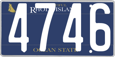 RI license plate 4746