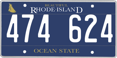 RI license plate 474624