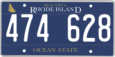 RI license plate 474628