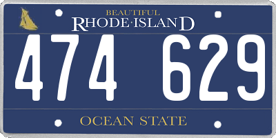 RI license plate 474629