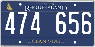 RI license plate 474656