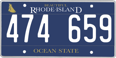 RI license plate 474659