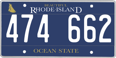 RI license plate 474662