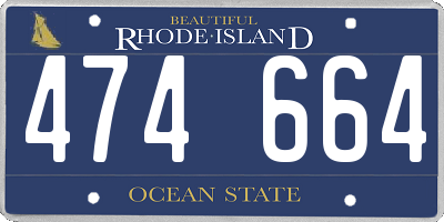 RI license plate 474664