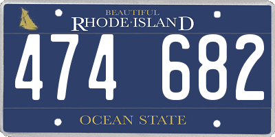 RI license plate 474682