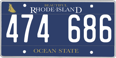 RI license plate 474686