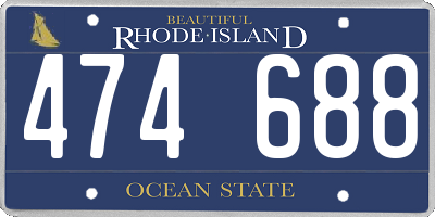 RI license plate 474688