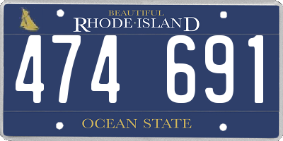 RI license plate 474691