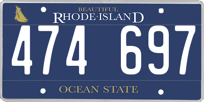 RI license plate 474697