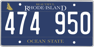 RI license plate 474950