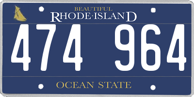 RI license plate 474964