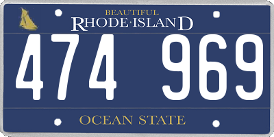 RI license plate 474969