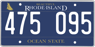 RI license plate 475095