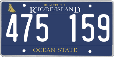 RI license plate 475159