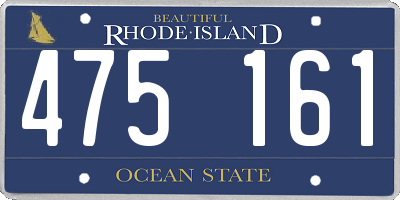 RI license plate 475161