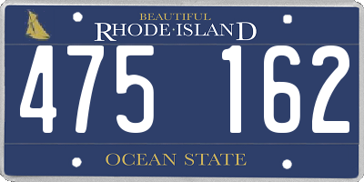 RI license plate 475162