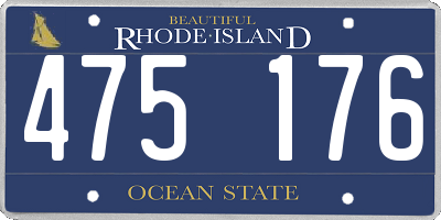 RI license plate 475176