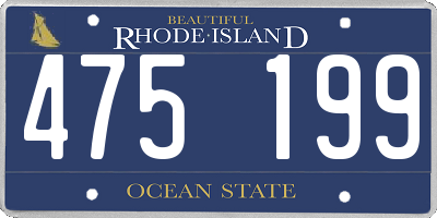 RI license plate 475199