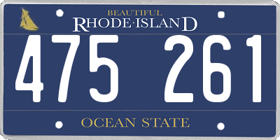 RI license plate 475261