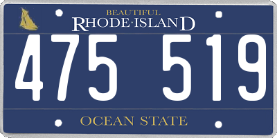 RI license plate 475519
