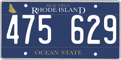 RI license plate 475629