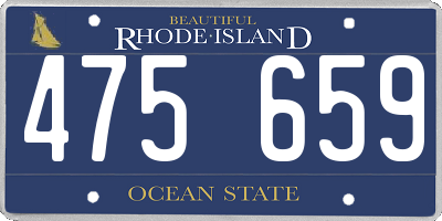 RI license plate 475659