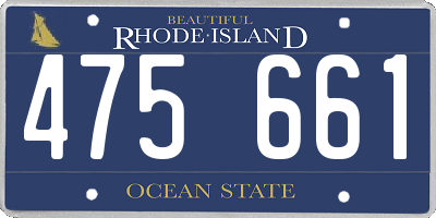 RI license plate 475661