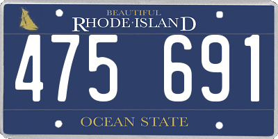 RI license plate 475691