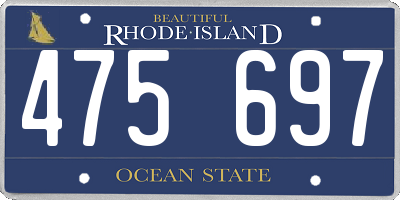 RI license plate 475697