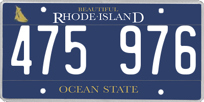 RI license plate 475976