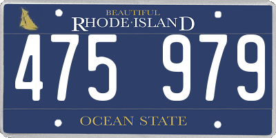 RI license plate 475979