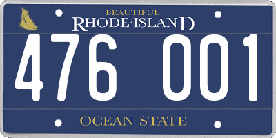RI license plate 476001