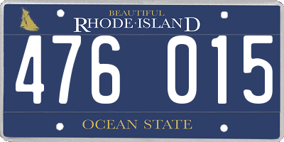 RI license plate 476015