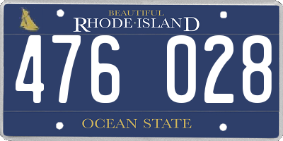 RI license plate 476028