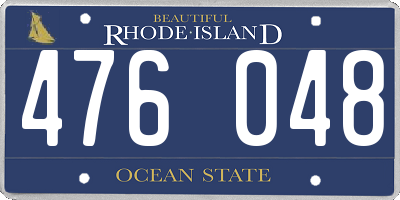 RI license plate 476048