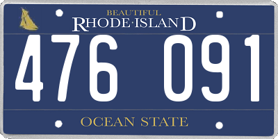 RI license plate 476091