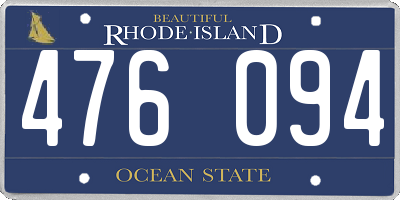 RI license plate 476094