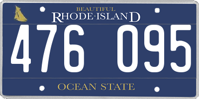 RI license plate 476095