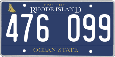 RI license plate 476099