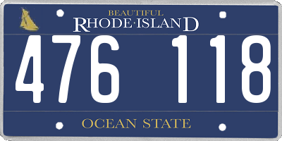 RI license plate 476118
