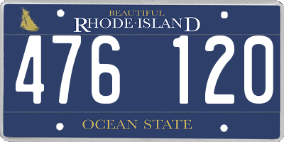 RI license plate 476120