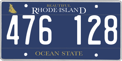 RI license plate 476128