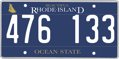 RI license plate 476133