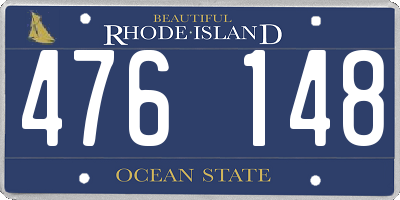 RI license plate 476148