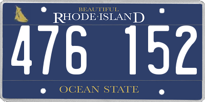 RI license plate 476152