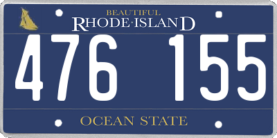 RI license plate 476155
