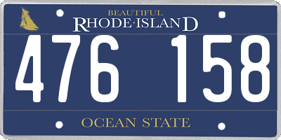 RI license plate 476158