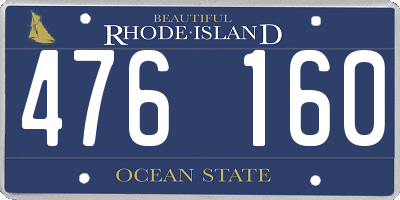 RI license plate 476160