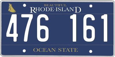 RI license plate 476161